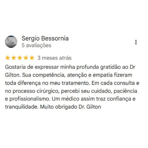 Depoimento Google Dr. Gilton Cambuí