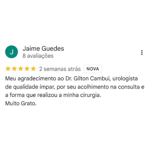 Depoimento Google Dr. Gilton Cambuí